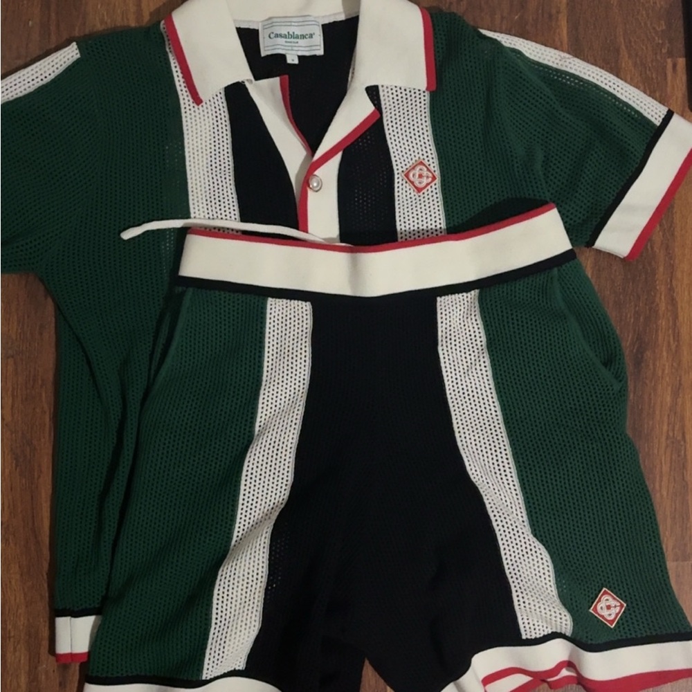 Green and Black Dress Shirt by Cross Colours